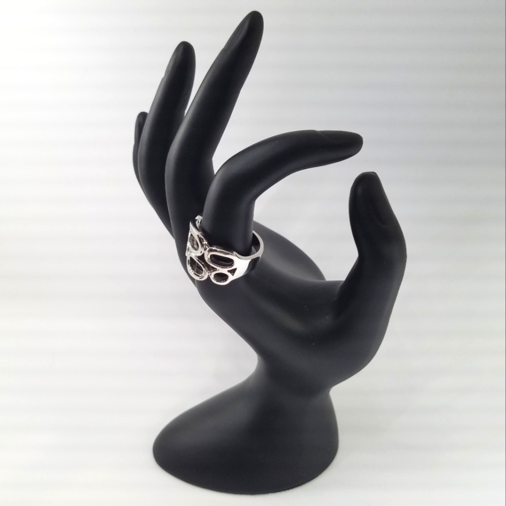 Lia Sophia 'Structure' Silver tone Ring - Picture 2 of 7